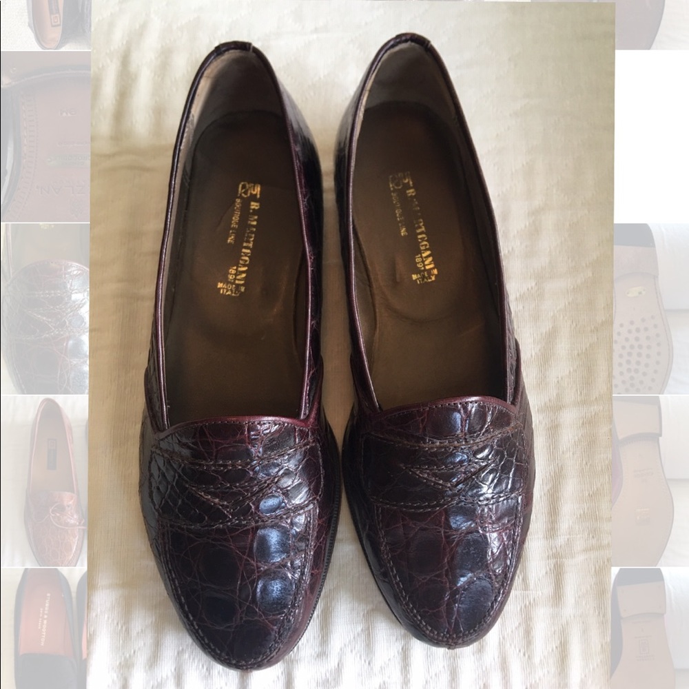 Men's Italian Leather Loafers oxblood maroon